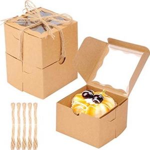 50 Bakery with Window Pastry Boxes